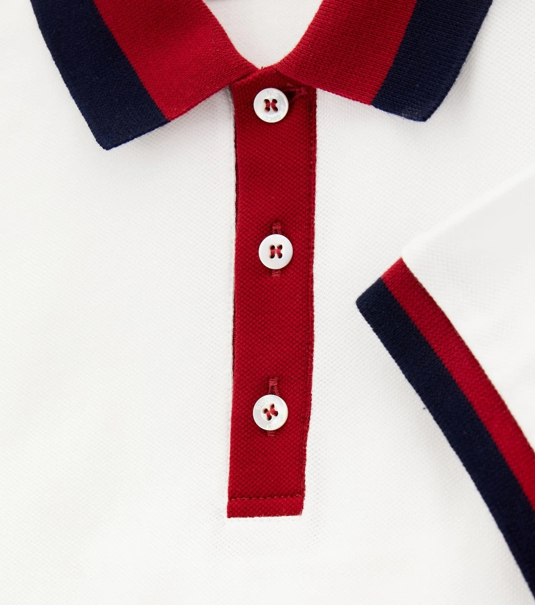 Gucci Kids - Web Stripe cotton-blend polo shirt