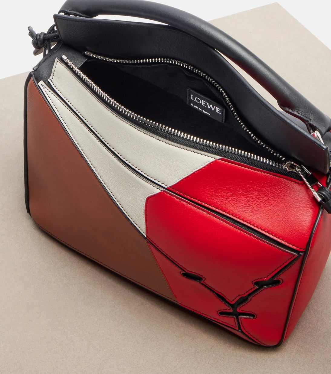 Loewe - Puzzle Lion Intarsio Small shoulder bag