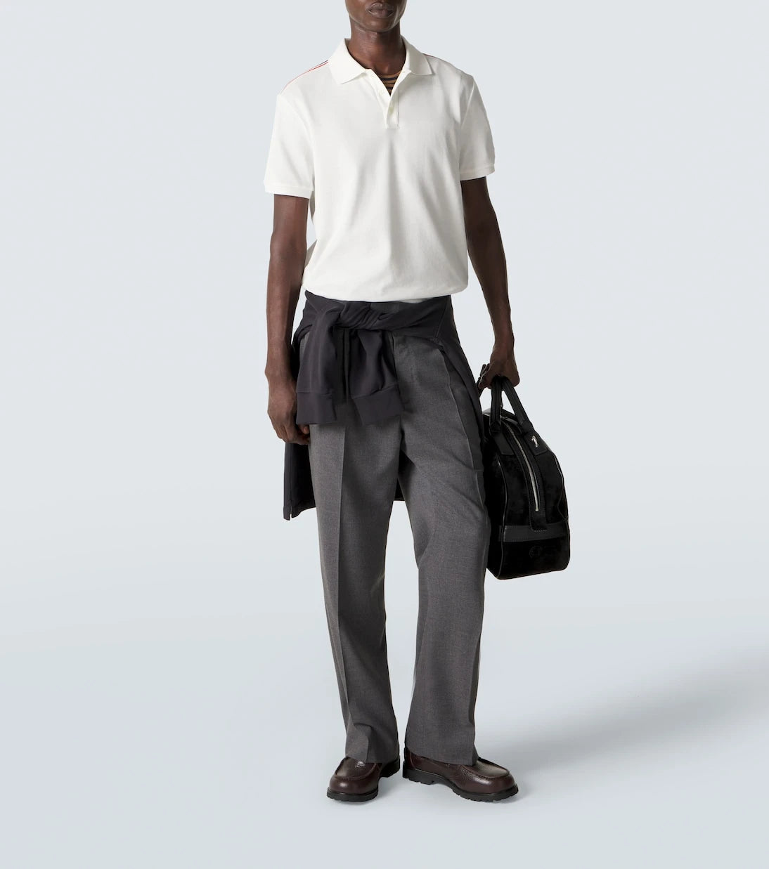 Moncler - Logo cotton piqué polo shirt