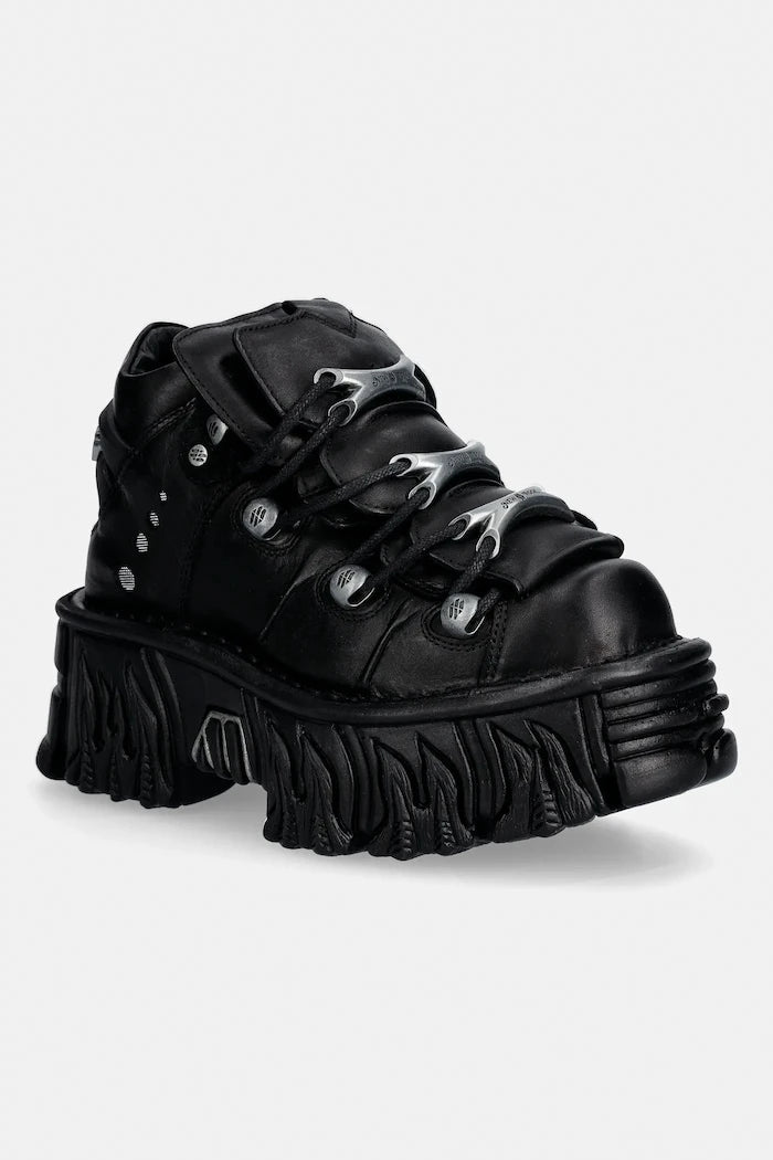 Кожени маратонки New Rock ITALI NEGRO, NOMADA NEGRO