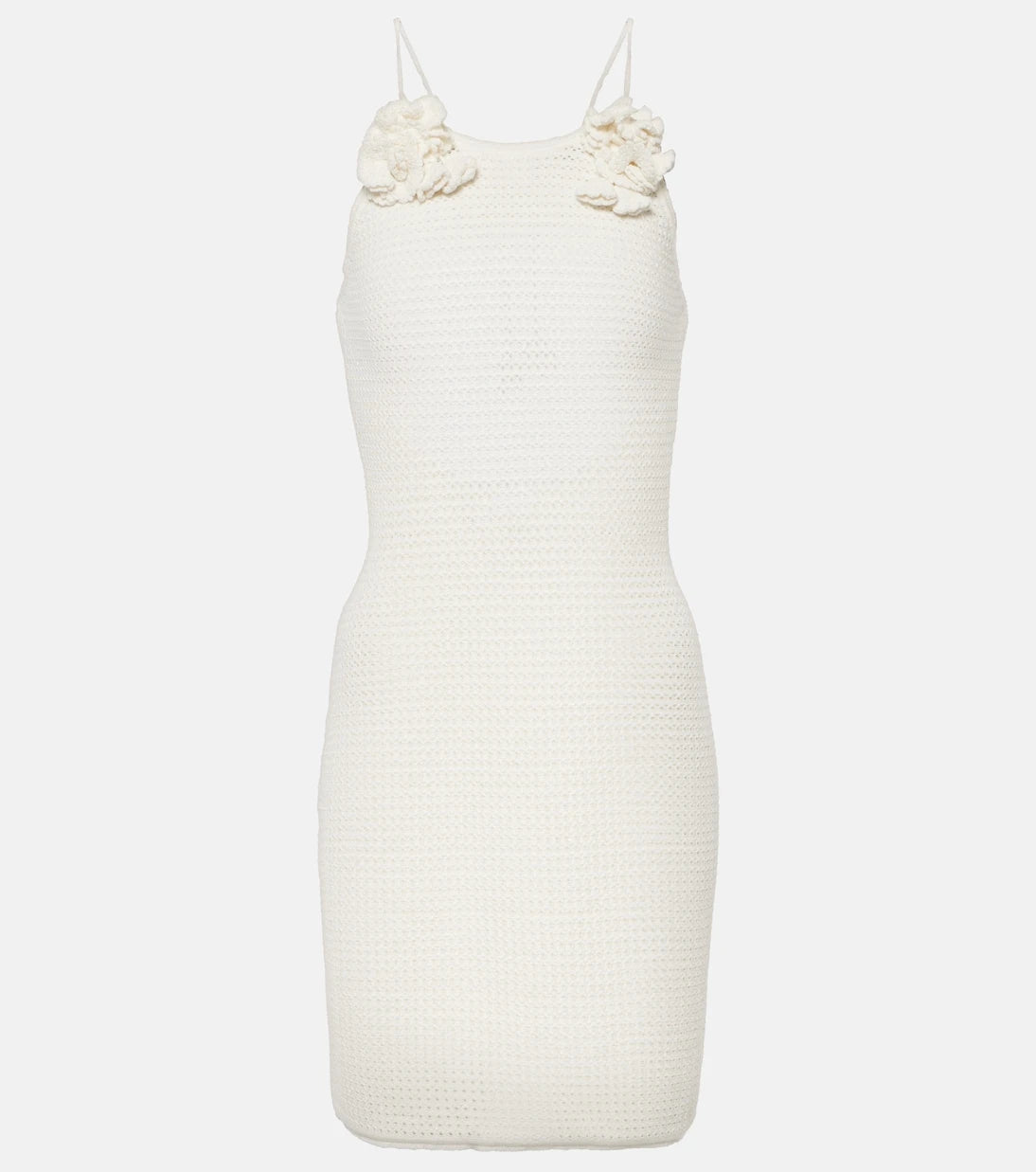 Self-Portrait - Halterneck crochet minidress