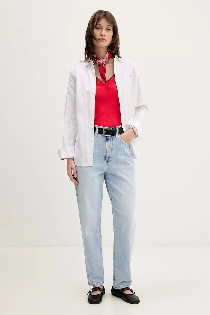 Tommy Jeans Дънки mom fit дамски