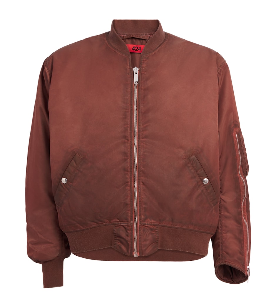 Red Military Bomber Jacket