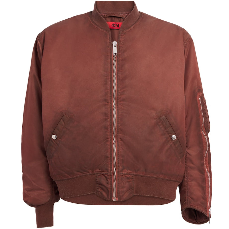 Red Military Bomber Jacket