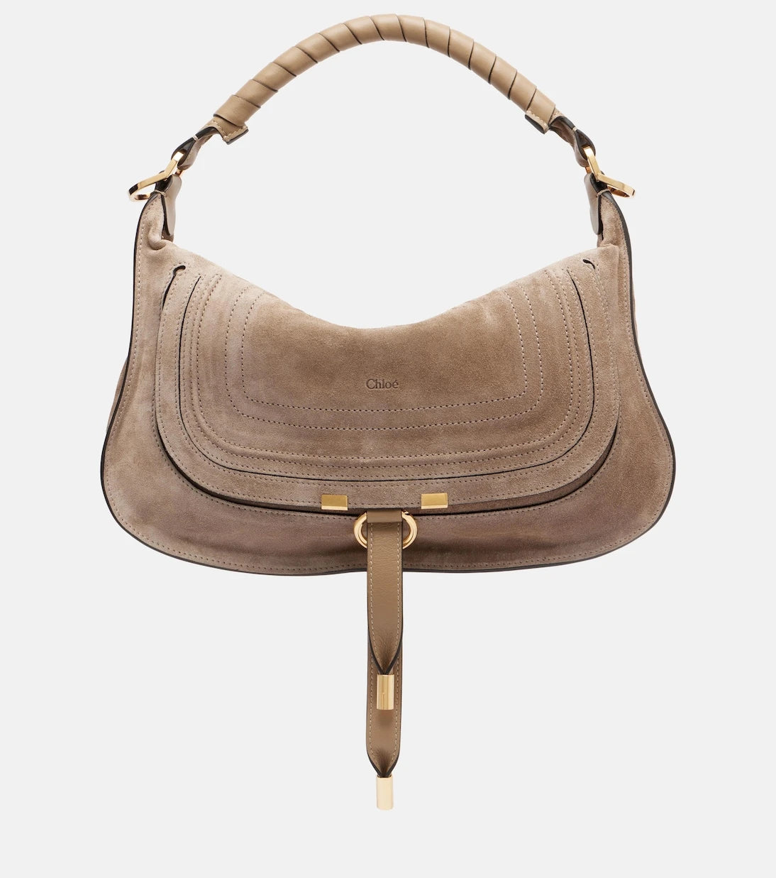 Chloé - حقيبة كتف مارسي صغيرة من جلد السويد