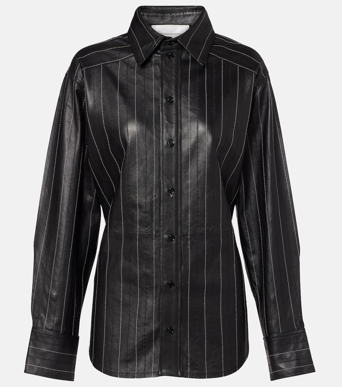 Victoria Beckham - Belted leather jacket