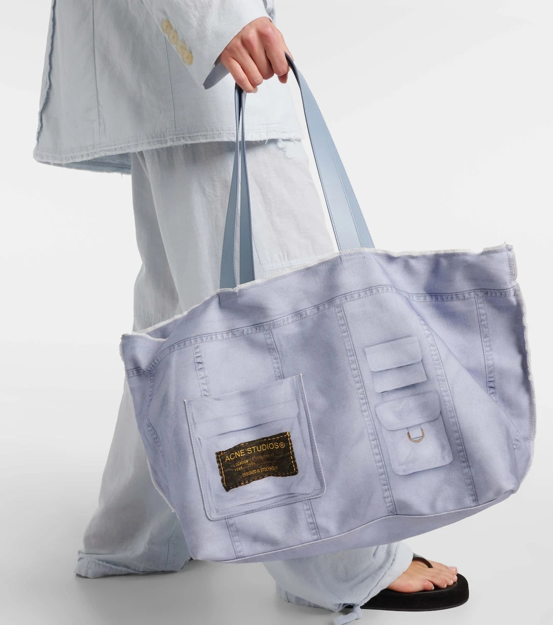 Acne Studios - Midsummer Large cotton canvas tote bag