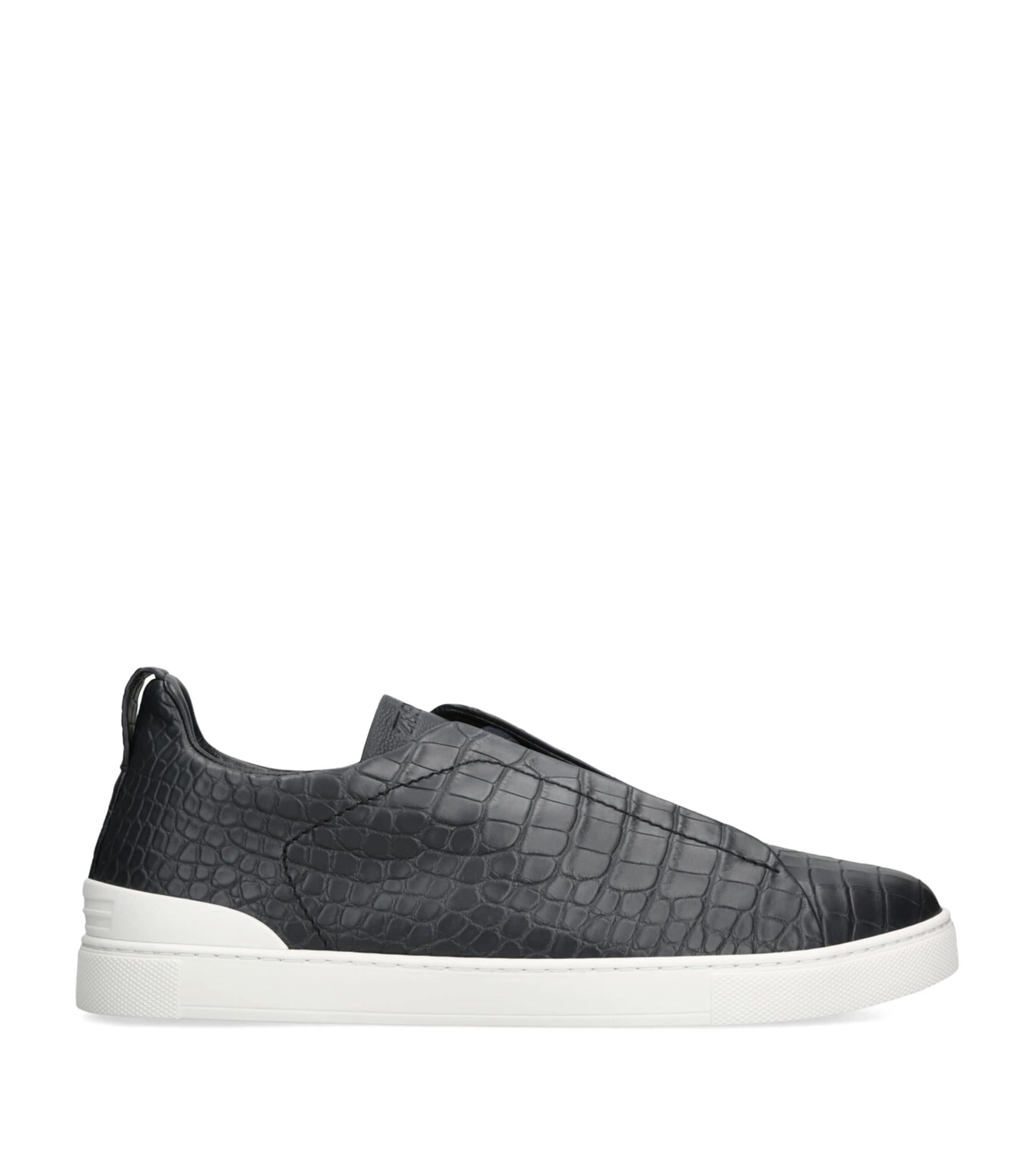 Crocodile Leather Triple Stitch SECONDSKIN Sneakers