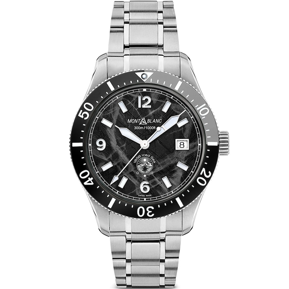 Montblanc Stainless Steel 1858 Iced Sea Automatic Date Watch 41mm