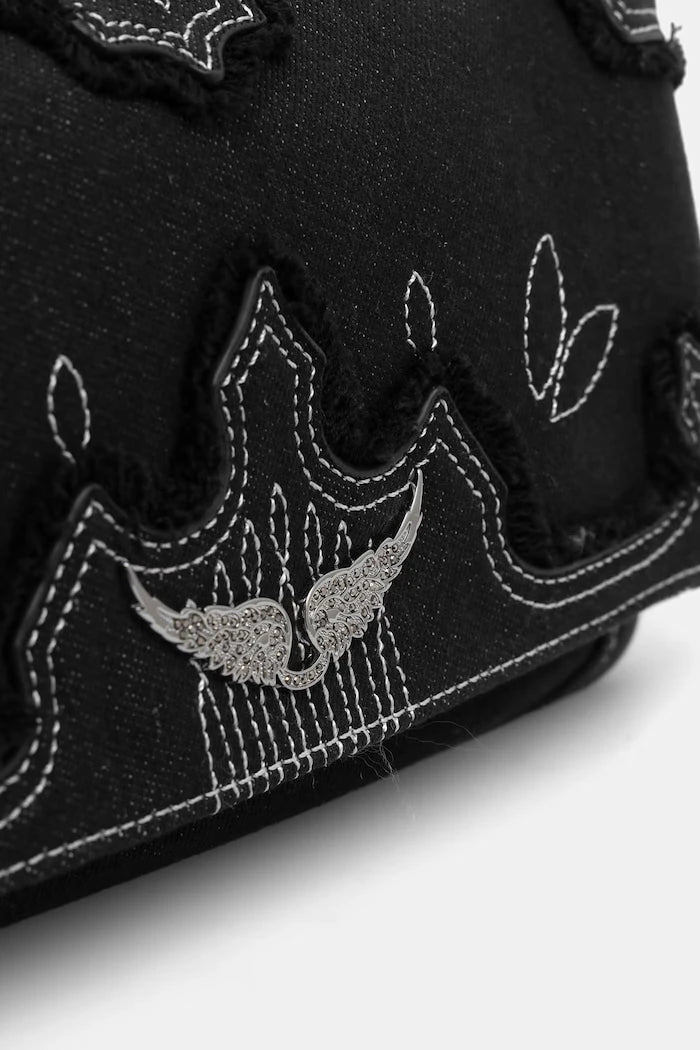 Zadig&Voltaire чанта crossbody дамска от деним