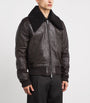 Leather Adaptable Pharos Bomber Jacket UMBER BROWN