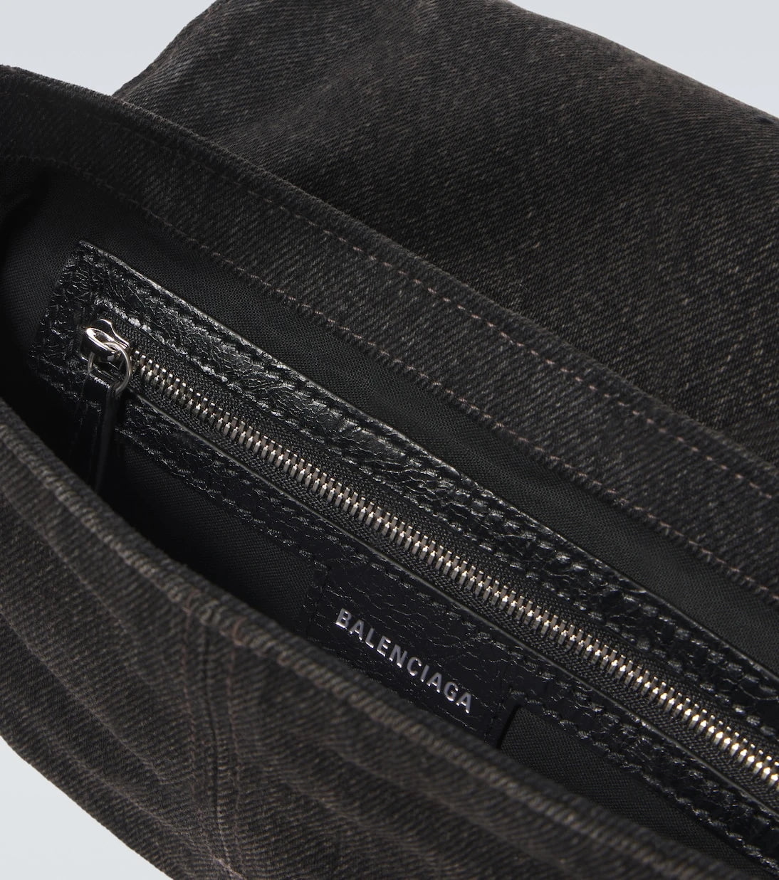 Balenciaga - Le Cagole XS denim shoulder bag