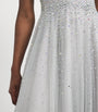 Jenny Packham Grey Tulle Crystal Shayla Gown