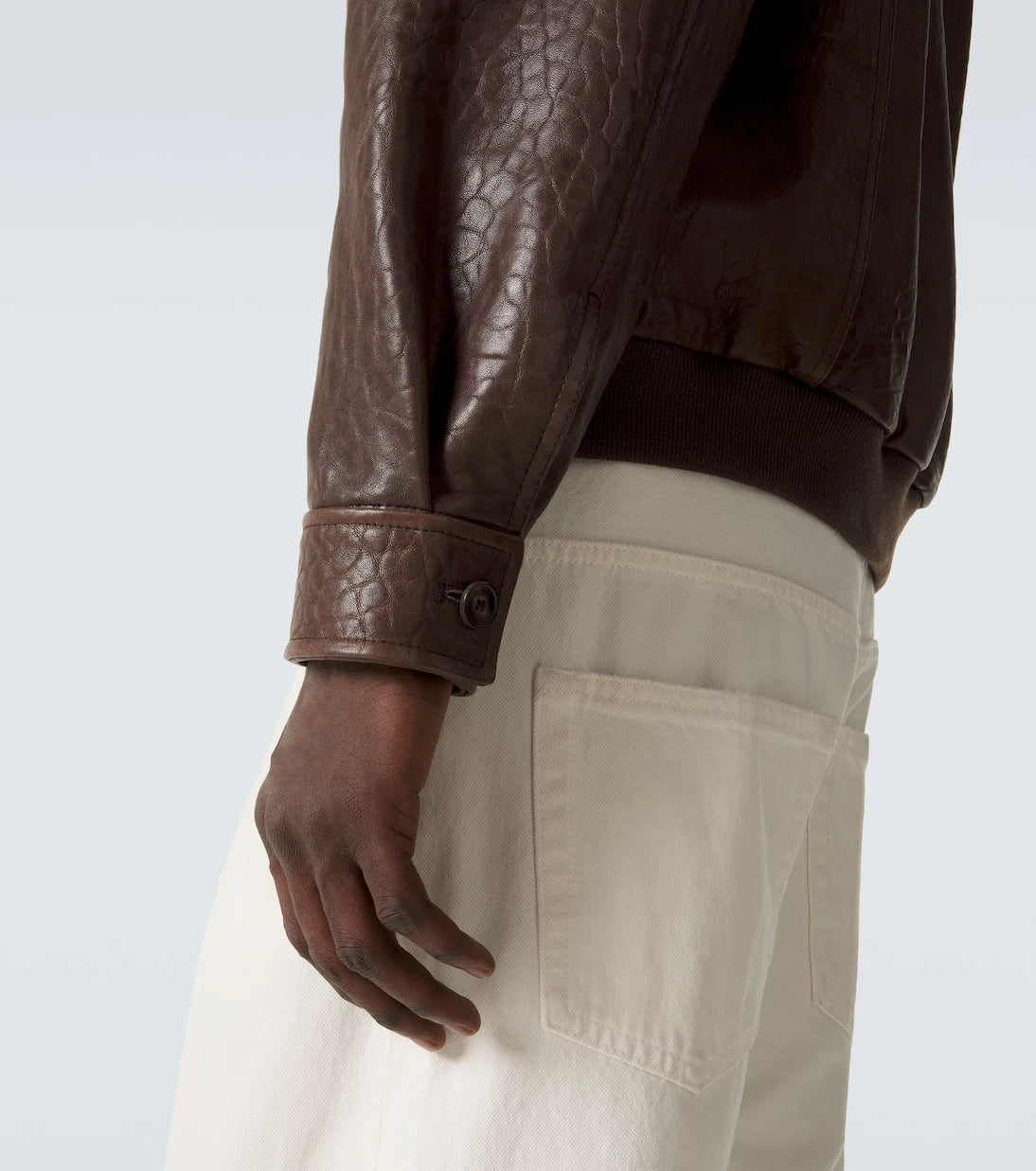 Frame - Leather bomber jacket