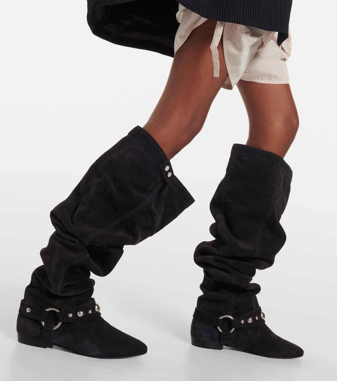 Isabel Marant - Selize suede over-the-knee boots