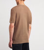 Brown Linen-Cotton T-Shirt