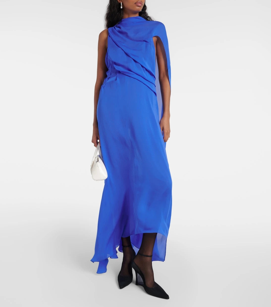 Givenchy - Draped asymmetric silk satin gown
