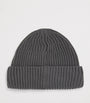 Virgin Wool Ribbed Beanie