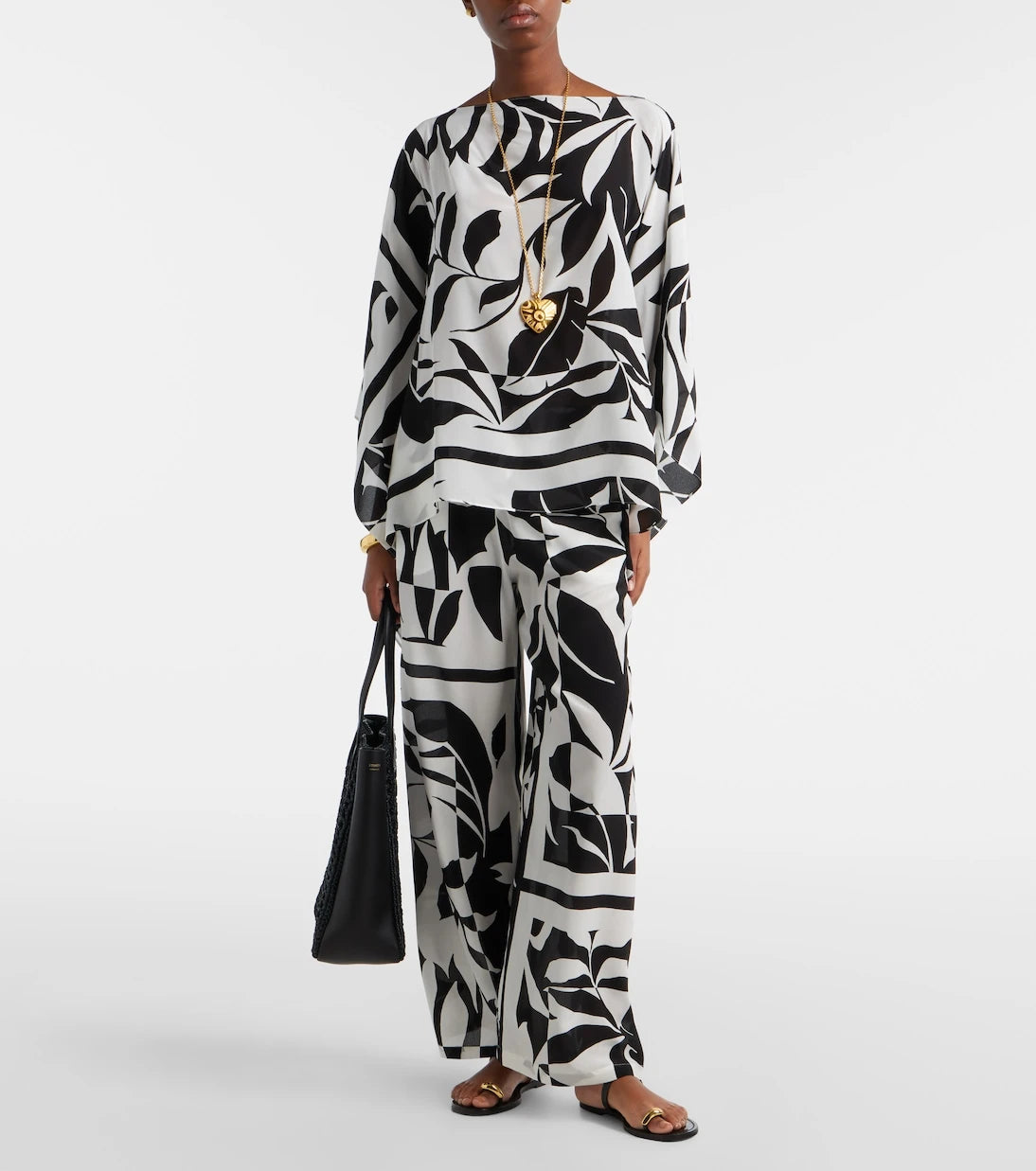 Max Mara - Ambuto printed silk blouse