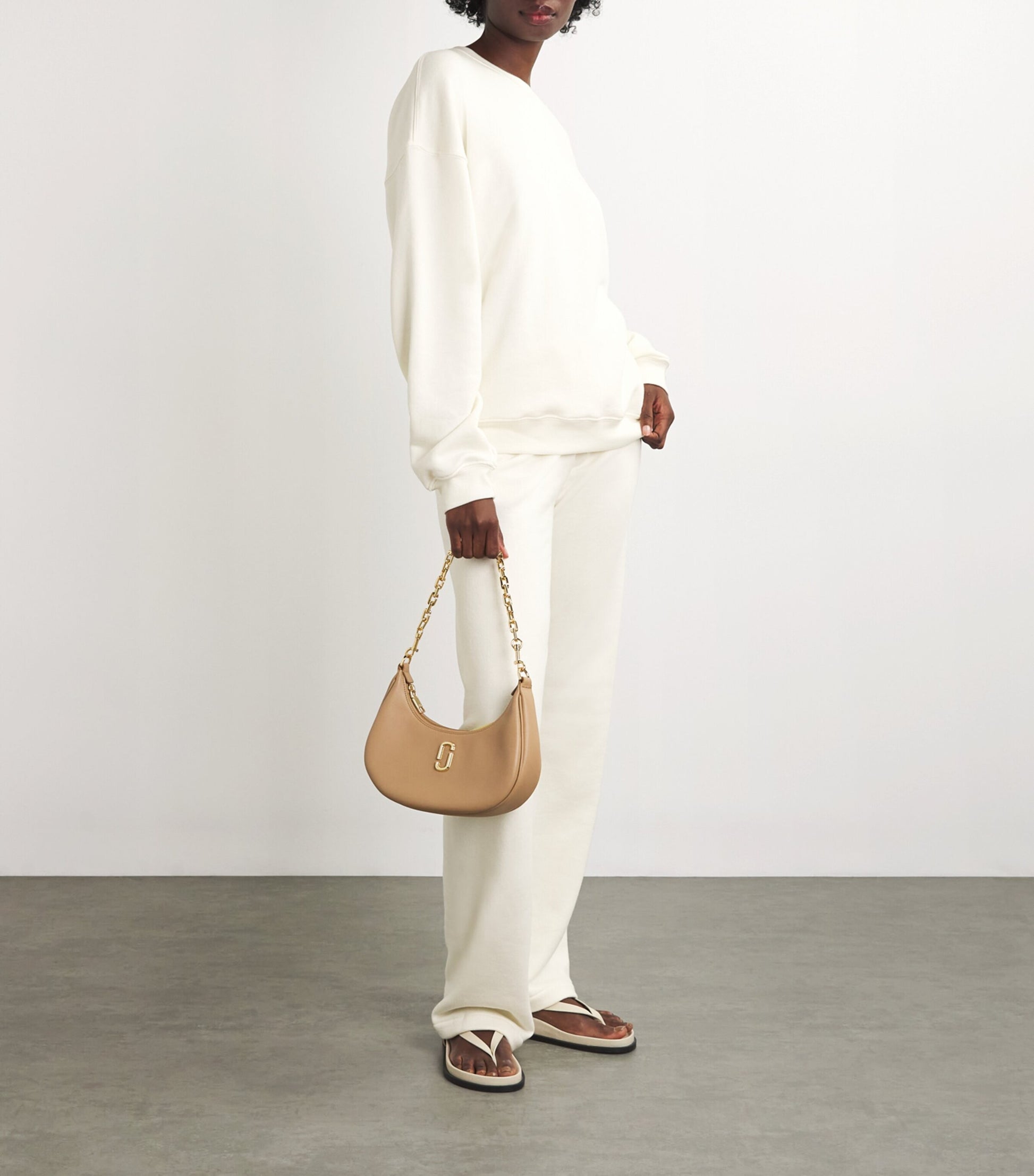 Eterne Neutral Straight-Leg Sweatpants