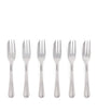 Set of 6 Stainless Steel Pastry Forks
