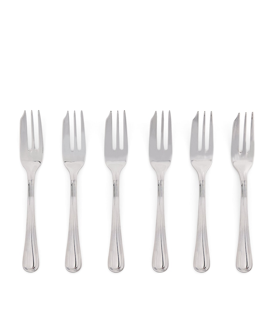 Set of 6 Stainless Steel Pastry Forks