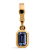 Medium Yellow Gold and Sapphire Charm
