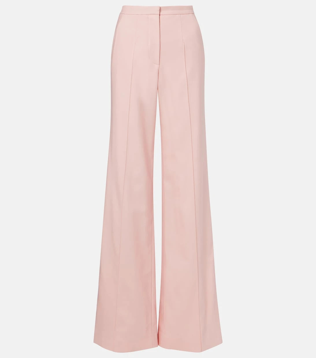 Costarellos - Pleated wool-blend wide-leg pants