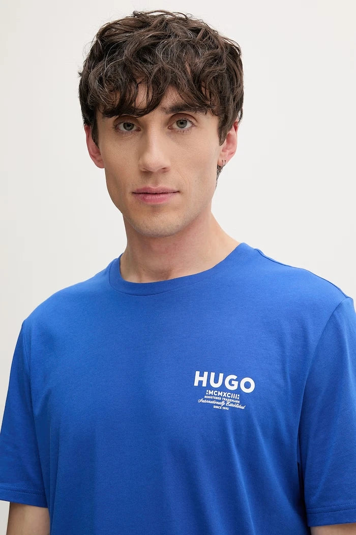 HUGO Blue erkek pamuklu tişört Nesptee