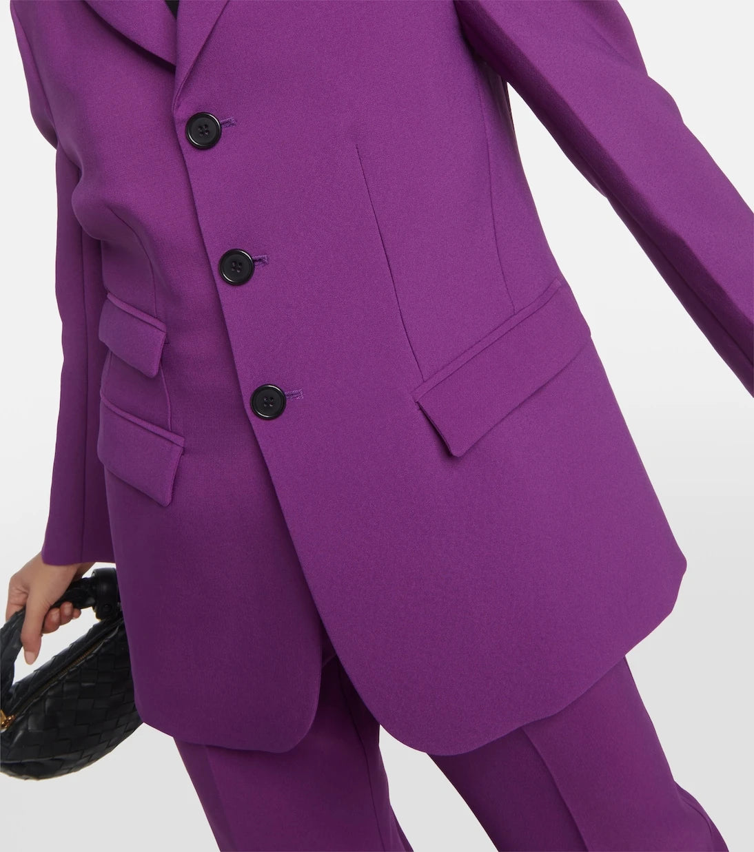 Plan C - Single-breasted cady blazer