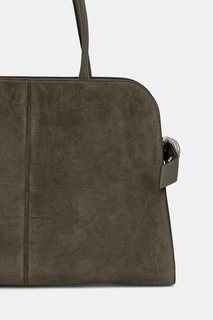 BOSS kadın suni süet alışveriş çantası Clarice Tote SU