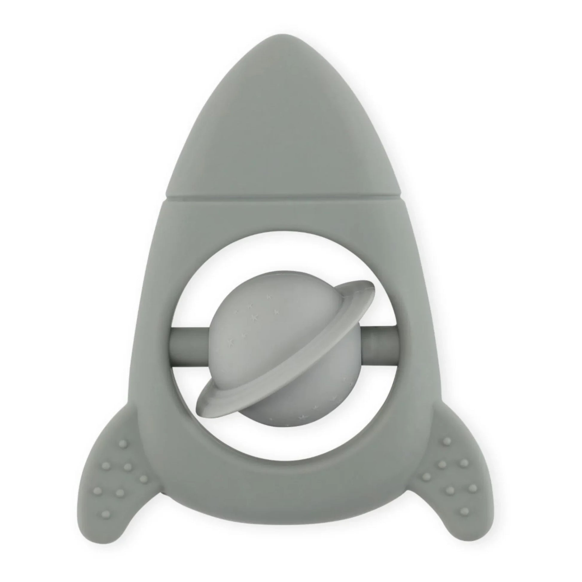 Konges Sløjd - Rocket Silicone Teething Ring | Grey