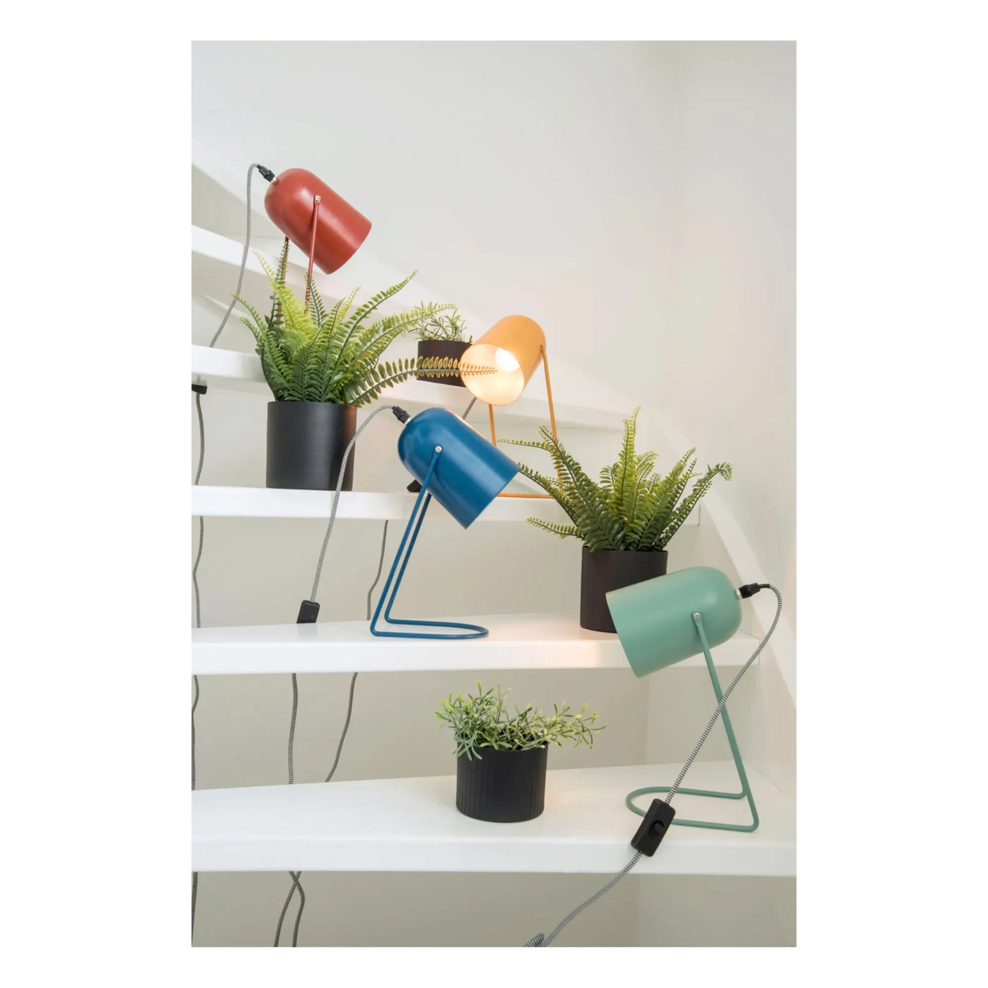 Present Time - Enchant Iron Table Lamp | Verdigris