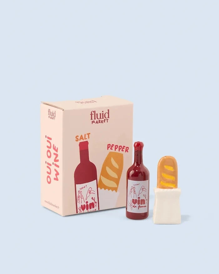 Fluid Market Baguette Tuz ve Karabiber Seti 8 x 2,5 x 2,5 cm