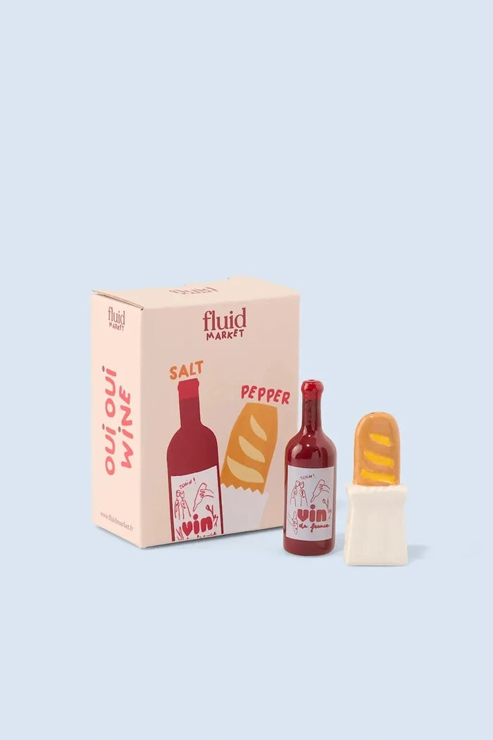 Fluid Market Baguette Tuz ve Karabiber Seti 8 x 2,5 x 2,5 cm