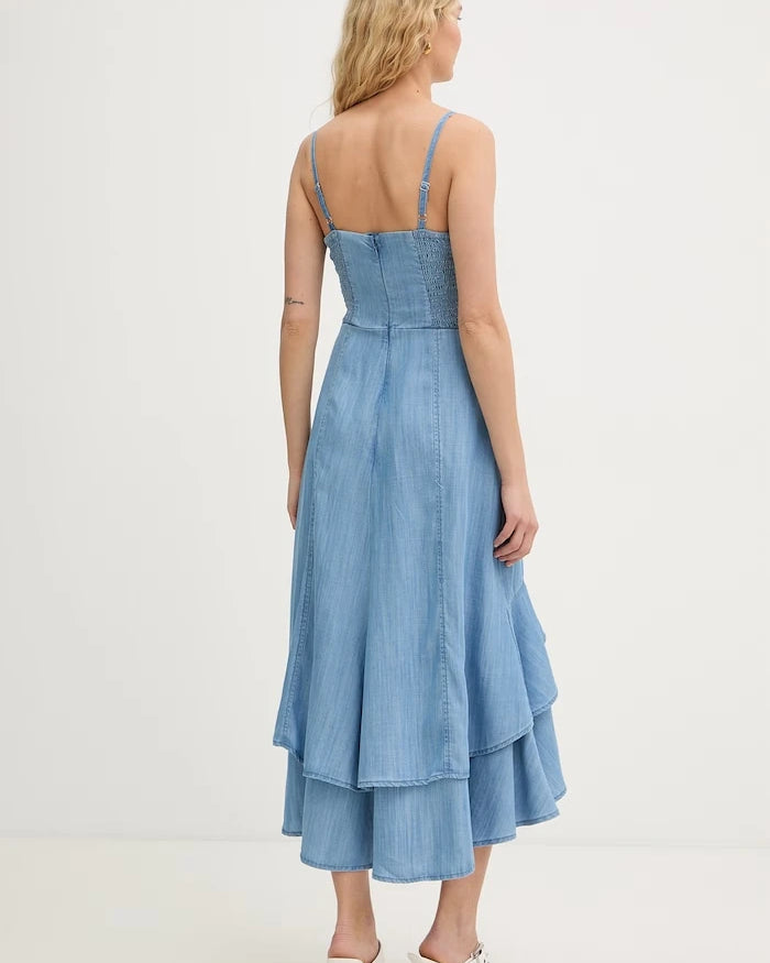 Guess MARINA denim yazlık elbise