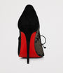 Christian Louboutin Red KM Lace-Up Pumps 100