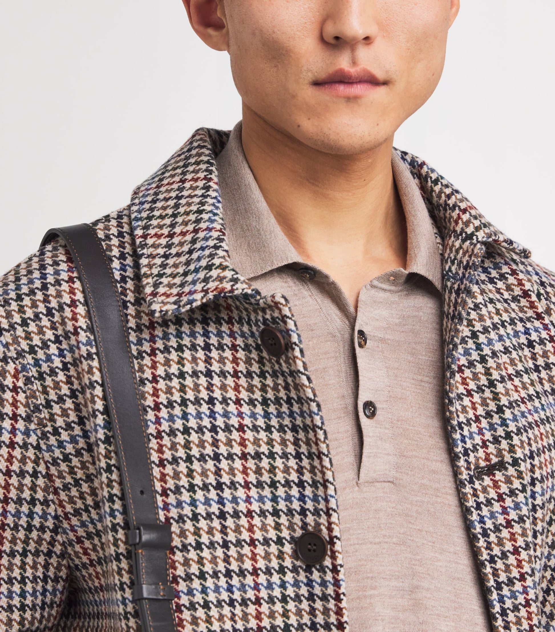 Silk-Cotton-Cashmere Polo Shirt