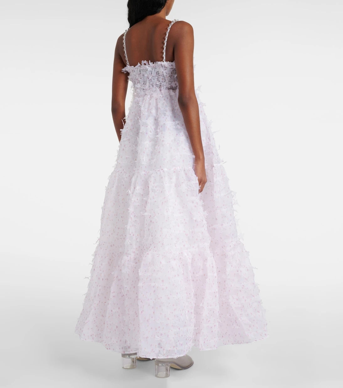 Susan Fang - Floral ruffled maxi dress