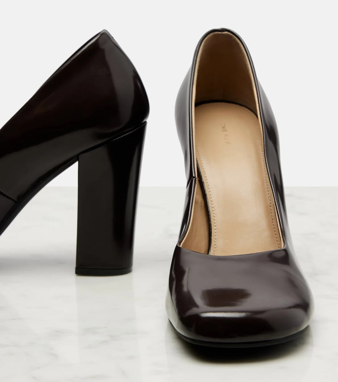 The Row - Penelope leather pumps