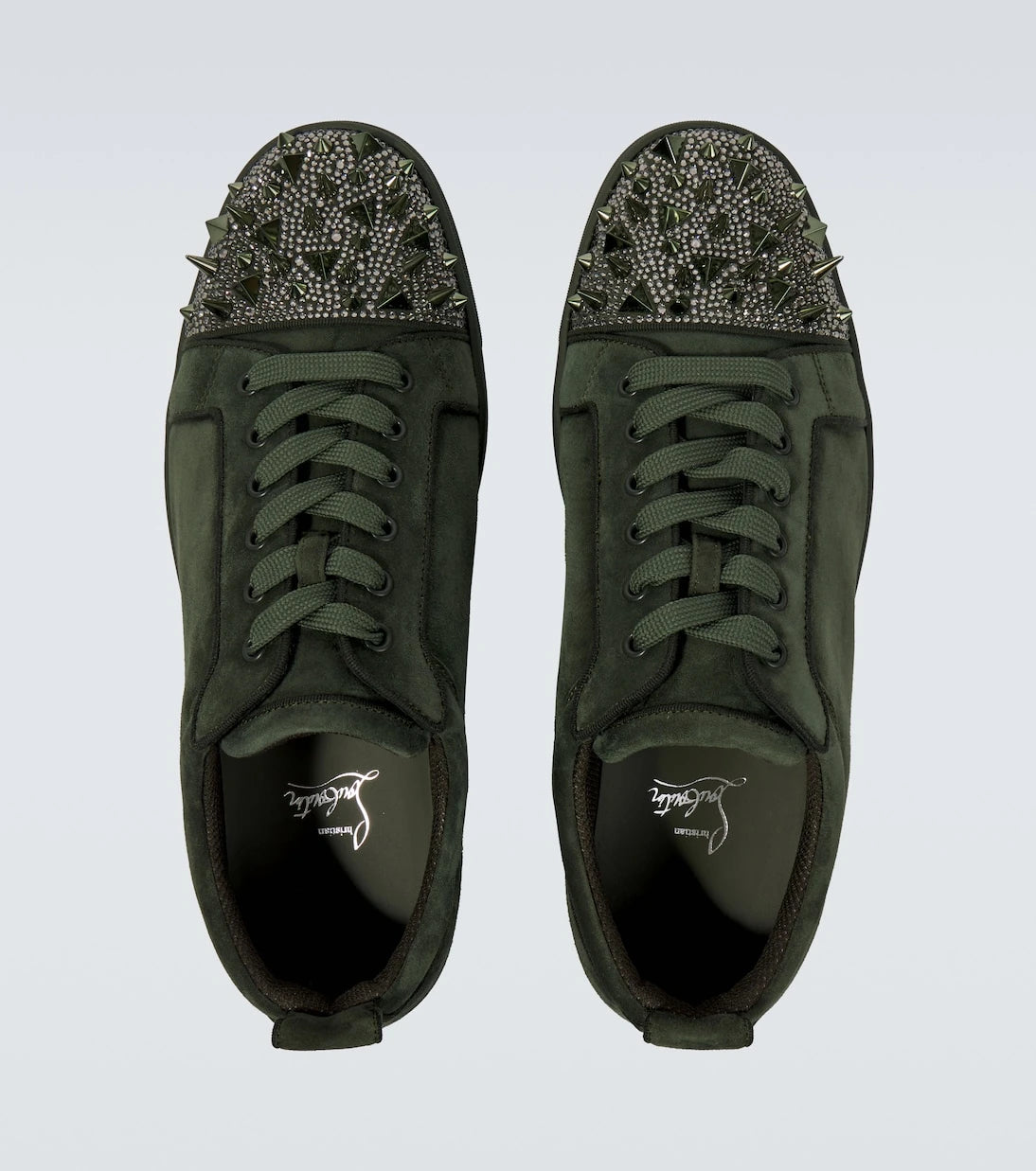 Christian Louboutin - Louis Junior Spikes suede sneakers
