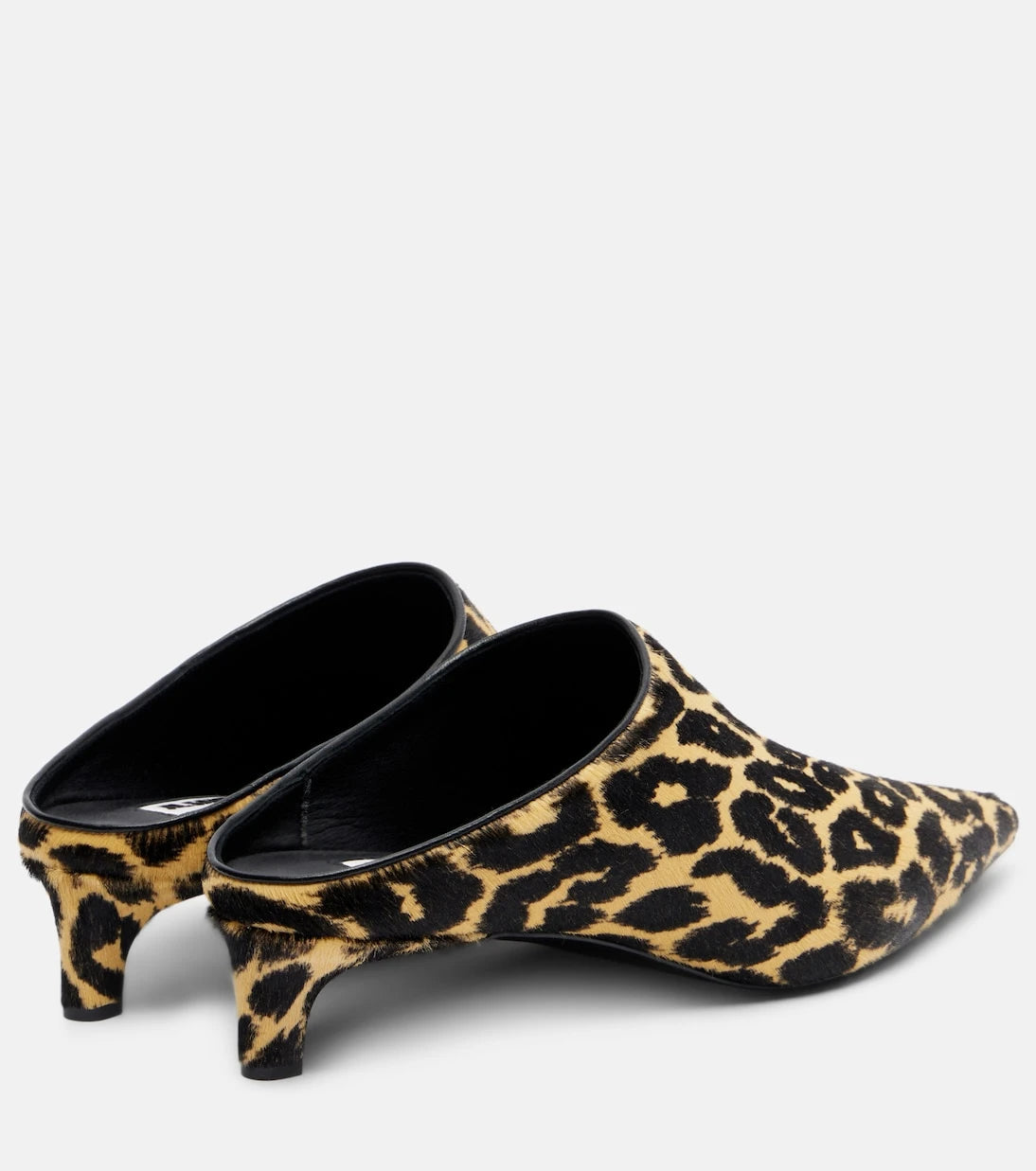 Jil Sander - Pointy leopard-print calf hair mules