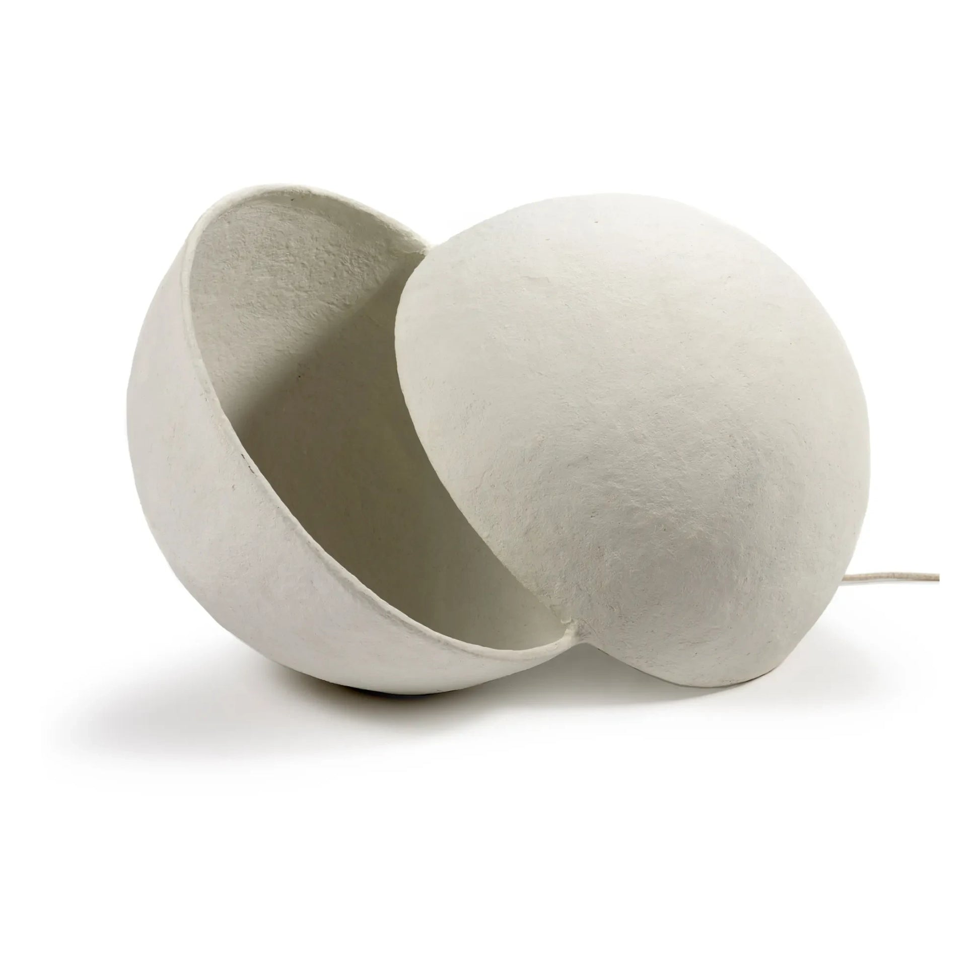 Serax - Earth Round Papier Mâché Lamp | White