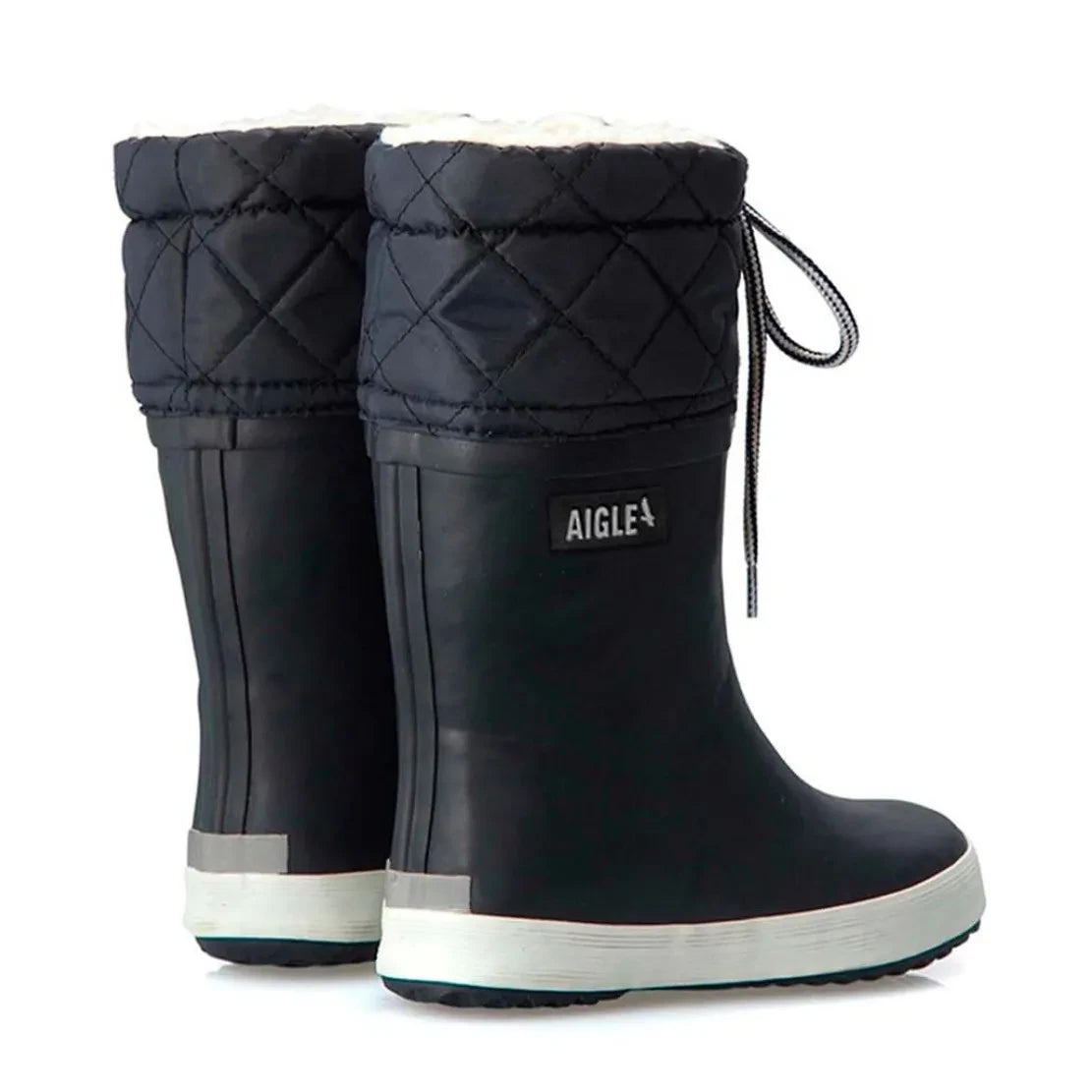 Aigle - Fur-Lined Showerproof Snow Boots | Navy blue