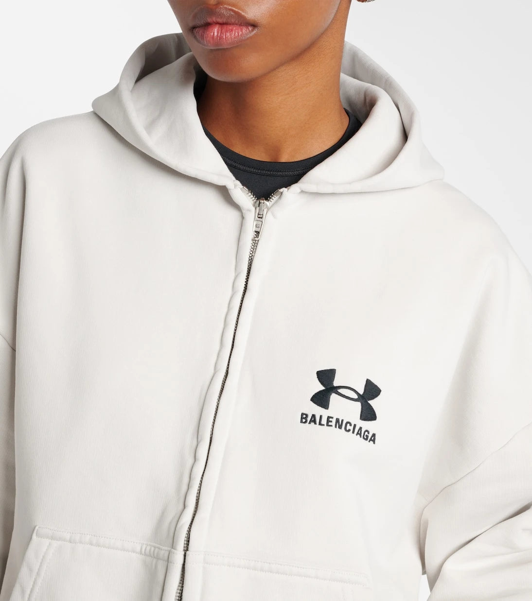 Balenciaga - Cotton zip-up hoodie
