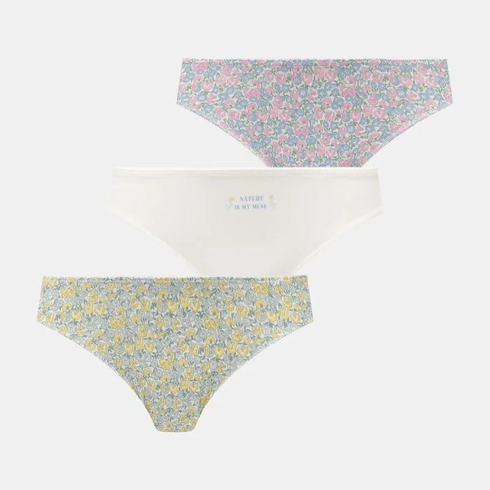 women'secret pamuklu elastanlı hipster bikini külot 3'lü