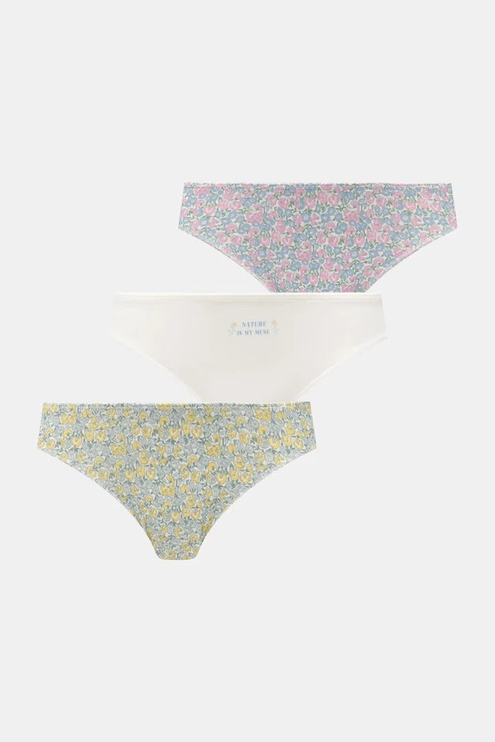 women'secret pamuklu elastanlı hipster bikini külot 3'lü