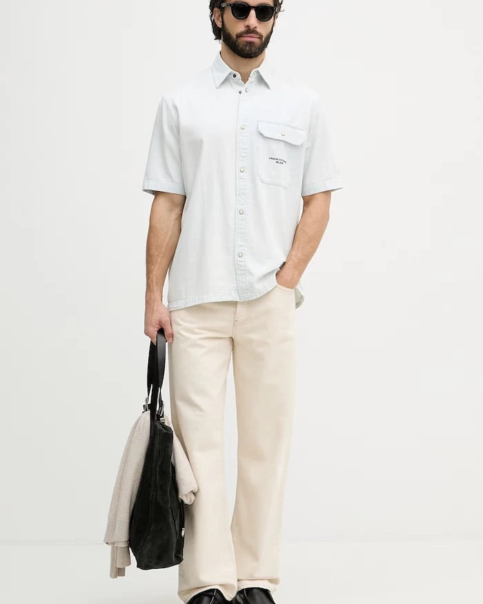 Armani Exchange erkek pamuklu gömlek