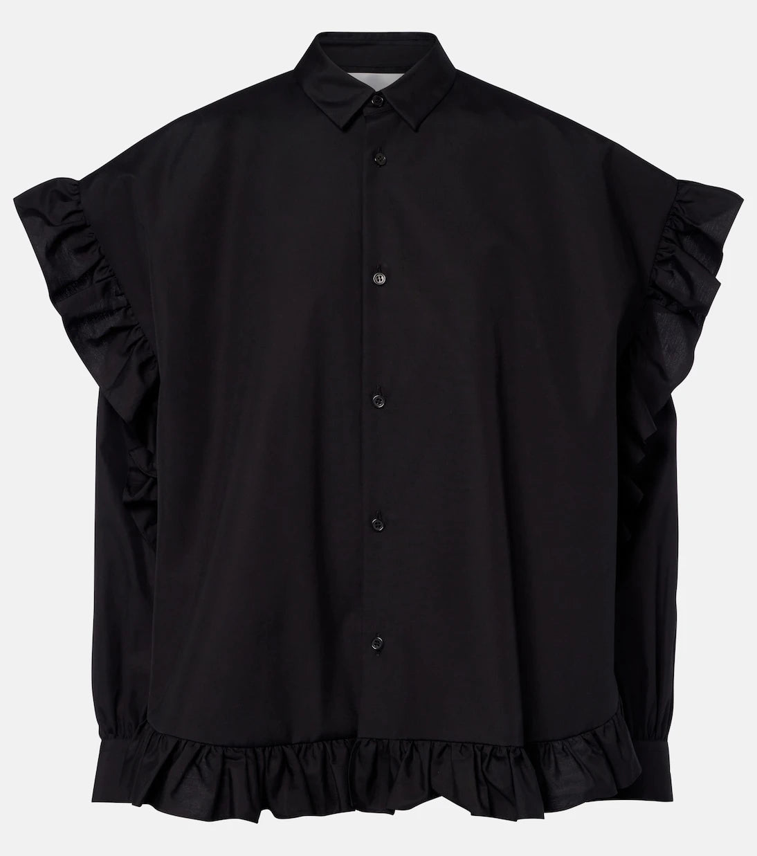 Noir Kei Ninomiya - Ruffled cotton blouse
