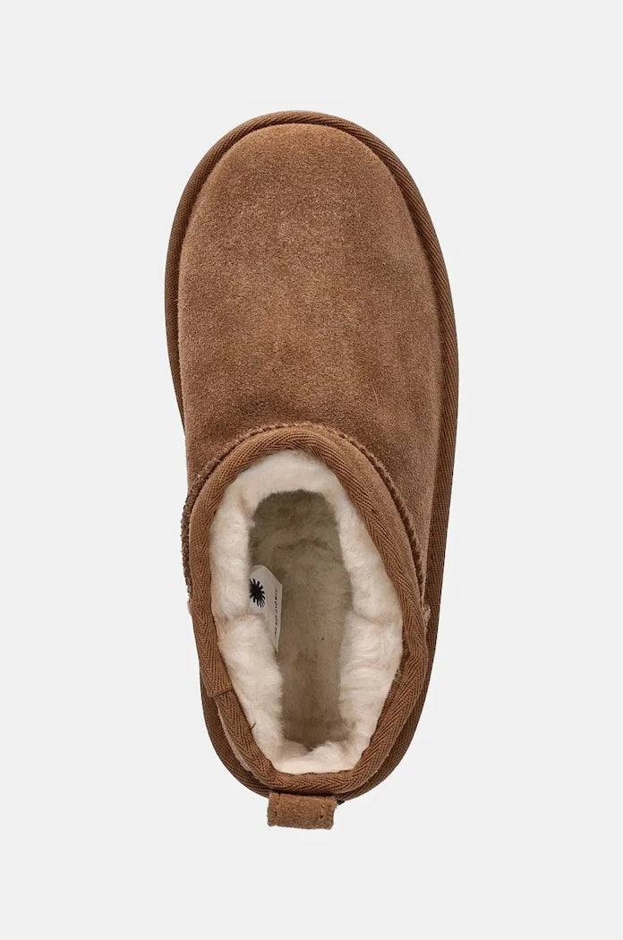 UGG апески за деца от велур CLASSIC ULTRA MINPLATFORM